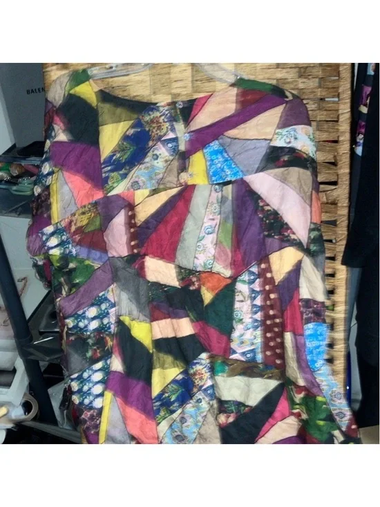 Johnny Was Silk Abstract top - Picture 6 of 6